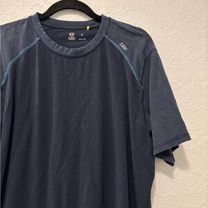 Tasc performance Men's Dark Blue Short Sleeve Shirt XL bamboo